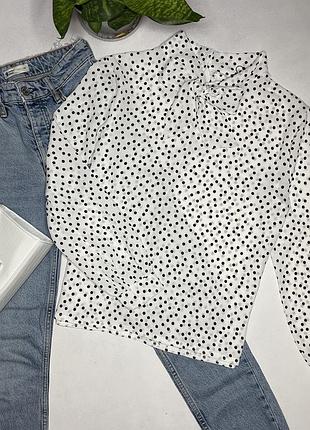 Блуза в горошек boohoo