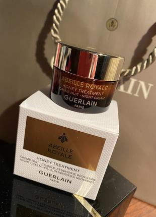 Guerlain abeille royale honey treatment night cream,ночной крем для лица.7 фото