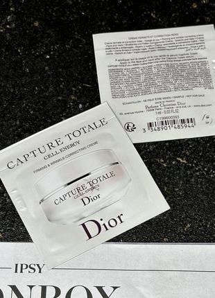 Тестер антивозрастного крема для лица dior capture totale1 фото