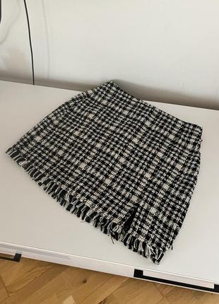 Твидовая юбка страдивариус м 38 s мини юбка в гусиную лапку мини юбка