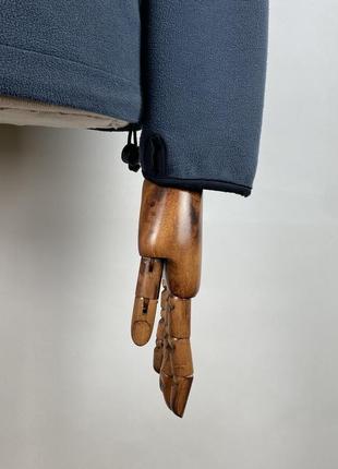 Теплая мужская флисовая куртка на мембране salewa fleece membrana windstopper gray8 фото