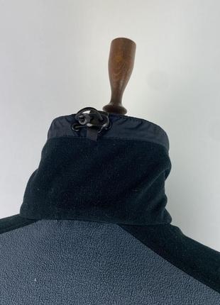 Теплая мужская флисовая куртка на мембране salewa fleece membrana windstopper gray7 фото