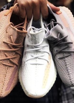 Премиальные бежевые кроссовки yeezy adidas2 фото