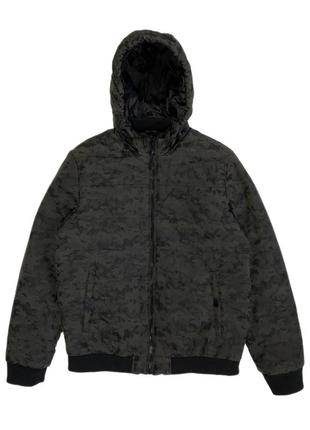 Куртка/пуховик зимовий сірий піксель камо/ grey pixel camo