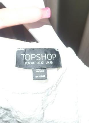 Нарядное гипюрове платье фирмы topshop р 12-14 в отл сост2 фото