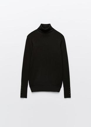 Трикотажний светр з коміром zara new2 фото