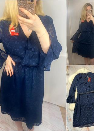 Изысканное платье миди,новое платье, платье с рукавом2 фото