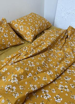 Хлопковое постельное белье цветочный принт3 фото