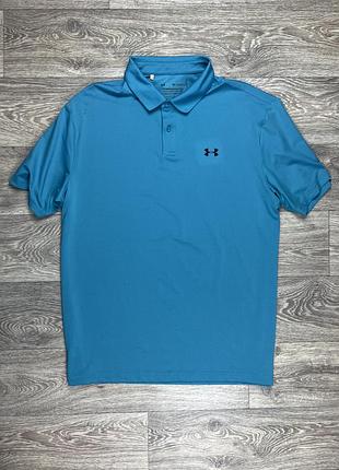Under armour поло футболка xl размер спортивная бирюзовая оригинал