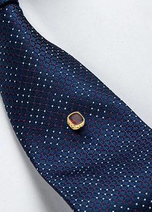 Зажим для галстука запонки стильный аксессуар в подарочной упаковке2 фото