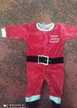 Новогодний бодик размер 56-62см