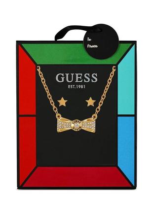 Набор украшений guess колье и серьги-гвоздики