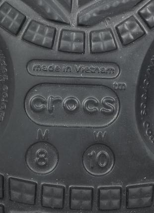 Тапки / крокси crocs flowers з квітами чорні оригінал нові m8 w10 40 - 416 фото