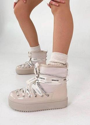 Женская зимняя обувь, крутые женские дутики