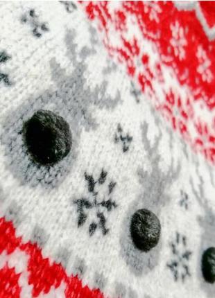 Новогодний рождественский  свитер в скандинавском стиле4 фото