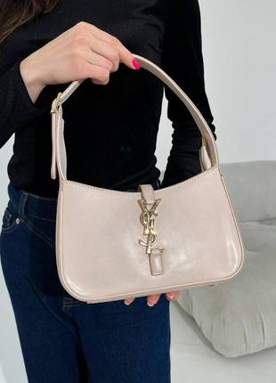 Сумка в стиле yves saint laurent hobo beige2 фото