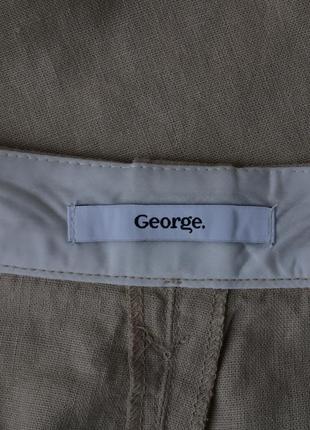 Льняные штаны george, лен, вискоза4 фото