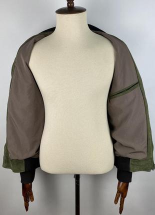 Итальянская замшевая куртка бомбер vera pelle real leather suede bomber jacket5 фото