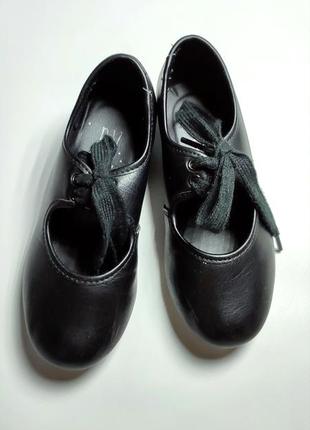 Roch valley туфли детские для танцев степ танцевальные туфельки черные балетки англия2 фото