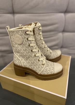 Ботильоны michael kors corey stiefel cream, размер 6, евро 36.5-37