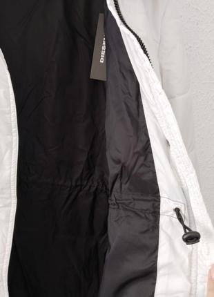 Зимняя стеганая белая куртка diesel6 фото