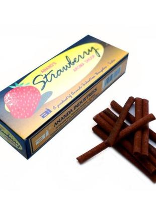 Anand's strawberry dhoop (безосновные) клубника , ароматические палочки, натуральные палочки, благовония1 фото