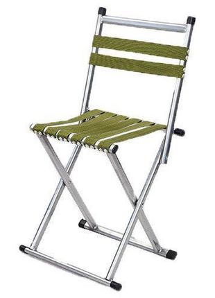 Стілець складаний зі спинкою ty-0534 зелений (59429185), no branding