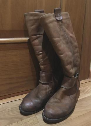 Женские сапоги зимние кожаные: казаки, ботинки, сапожки &lt;unk&gt; ботинки3 фото