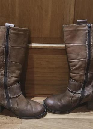 Женские сапоги зимние кожаные: казаки, ботинки, сапожки &lt;unk&gt; ботинки7 фото