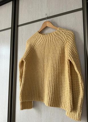 Теплый лимонный свитер от mango1 фото