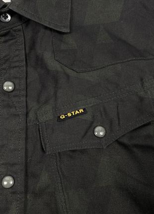 Оригинальная камо рубашка g-star raw cotton camo tailor longsleeve shirt6 фото