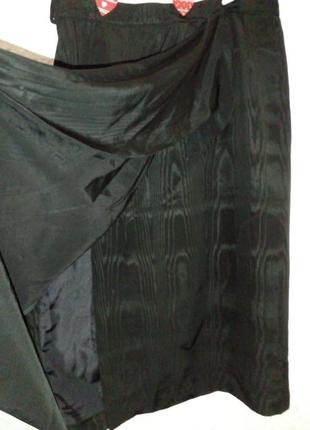 Классная винтажная французская дизайнерская юбка caroline rohmer премиум1 фото