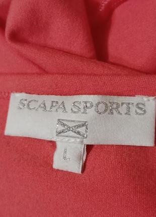 Брендовая вискозная кофточка лонгслив р.l от scapa sports made in portugal4 фото