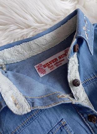 Джинсова сорочка / рубашка 4-5 р.