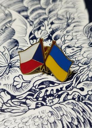 Металлический пена брошь значок украинская чехия