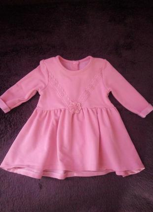Милое платье для малышки пудрового цвета