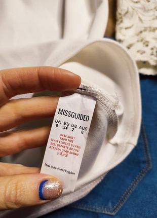 Missguided плаття біле на фігурі олівець футляр із довгим рукавом гіпюр7 фото