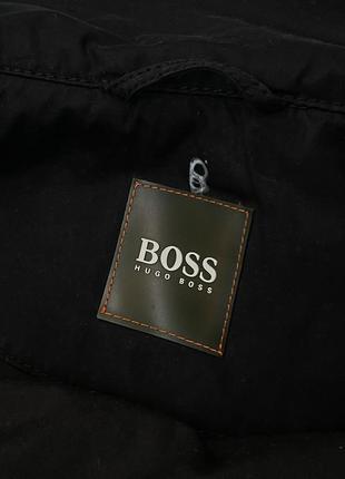 Чорна тепла куртка hugo boss, оригінал, хуго хюго хьюго босс, вінтаж, базова, однотонна, плащ, пальто, парка, демісезонна, зимова5 фото