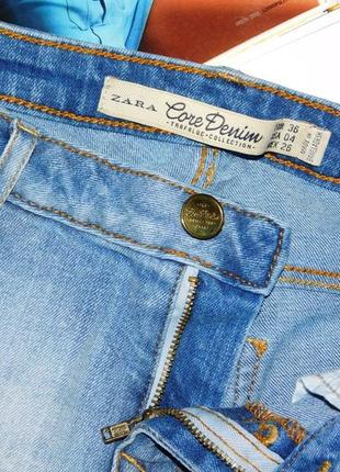 Короткие джинсовые шорты из денима от zara2 фото