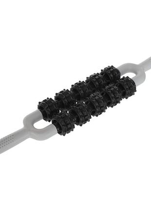 Массажер-палка роликовый massager bar fi-6196 черно-серый (33508391), fdso