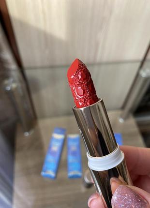 Кремова помада kiko milano festival glow make me queen lipstick. червона помада кіко мілано