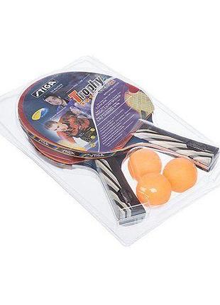 Набір для настільного тенісу stg spectra мт-1277 набор чорно-червоний (60429319), no branding