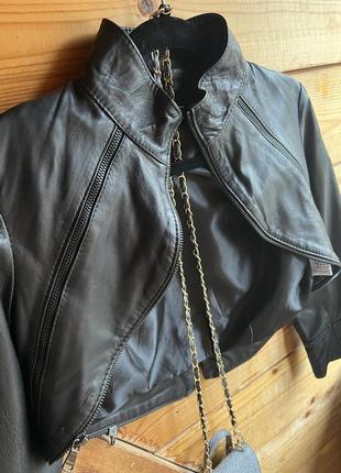 Короткое болеро кожа