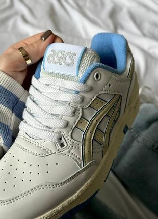 Всесезон жіночі кросівки asics ex89 white blue5 фото