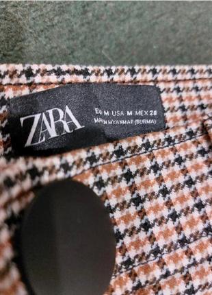 Стильні жіночі легінси zara в клітинку8 фото