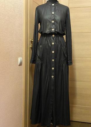 Новое стильное красивое платье из эко кожи xl 48, 50 размер1 фото