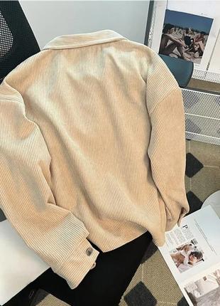 Рубашка укороченная вельветовая, размер s/m (арт1670)