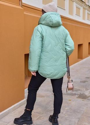 Женская зимняя теплая куртка, с капишоном стеганая,женская зимняя стеганая тёплая куртка,балоновая,пуховик, пуффер,парка6 фото