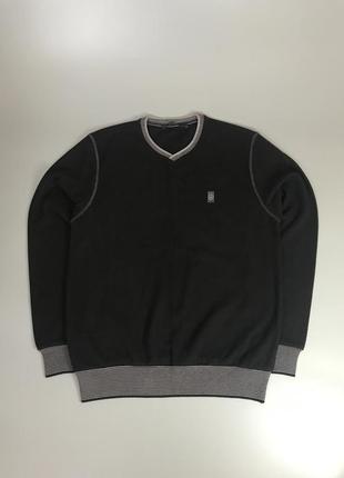 Черный базовый свитер tamko, однотонный, тамко, кофта, свитшот, пуловер, турецкий