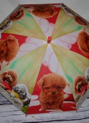 Зонт детский с яркими героями матовый яркий и веселый живые собачки щенков4 фото